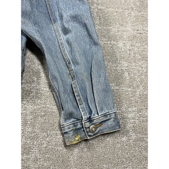 Banana Republic Vintage 90s Y2K Denim Cordury Collar Button Down Jean Jacket M - Picture 8 of 9